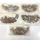 ZF Collection Glamorous Crystal Stone And Pearl Necklace Set