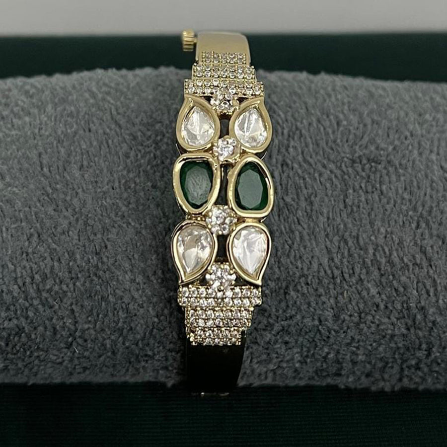 ZF Collection Designer Polki Kundan Stone Bracelet