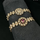 ZF Collection Designer Polki Kundan Stone And Pearl Bracelet