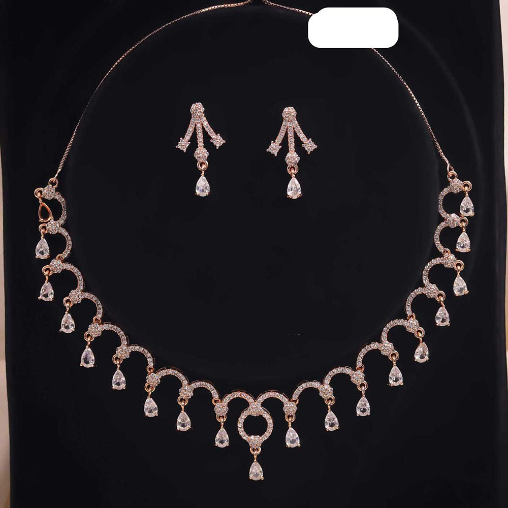 Ridhi Art Jewellery Royal Crystal And Austrian Stone Designer Necklace Set