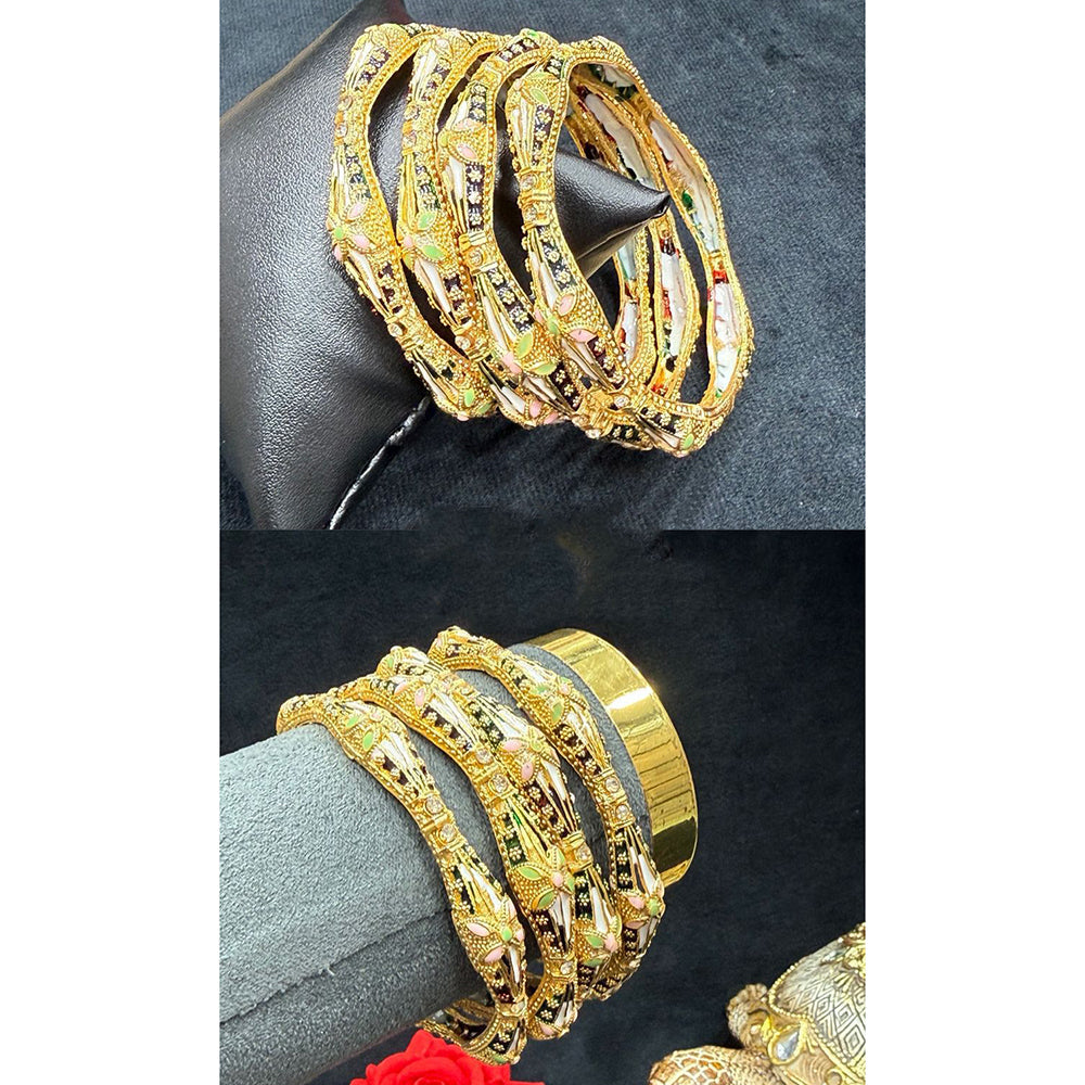 Ridhi Art Jewellery Meenakari Designer Bangles Set