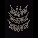 Ridhi Art Jewellery Glamorous American Daimond Necklace Set 