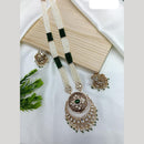 Ridhi Art Jewellery Regal Polki Kundan Stone And Pearl Designer Long Necklace Set