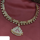 Ridhi Art Jewellery Classic Austrian Stone And Pearl Statement Necklace Set