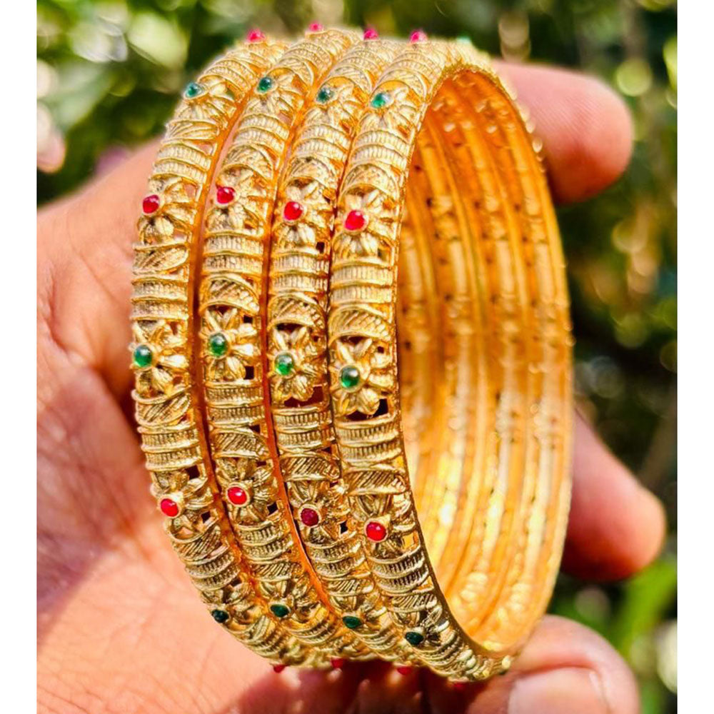 Royal Art Premium Finish Pota Stone Festive Bangles Set