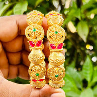 Royal Art Premium Finish Pota Stone Festive Bangles Set