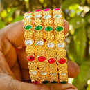 Royal Art Premium Finish Pota Stone Festive Bangles Set