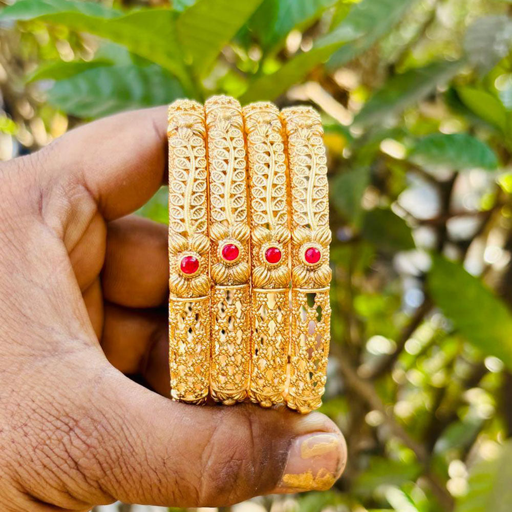 Royal Art Premium Finish Pota Stone Festive Bangles Set