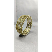 Amity Arts Brass Gold Plated Openable Bangles (2 Piece)