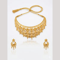 Kishi Jewels Traditional Gold Plated Choker Necklace Set (Pack of 6)