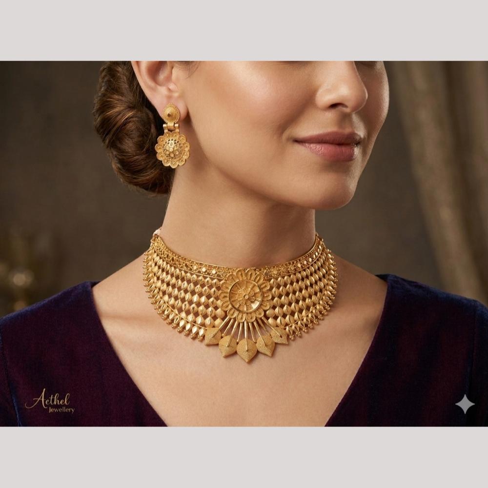 Kishi Jewels Traditional Gold Plated Choker Necklace Set (Pack of 6)