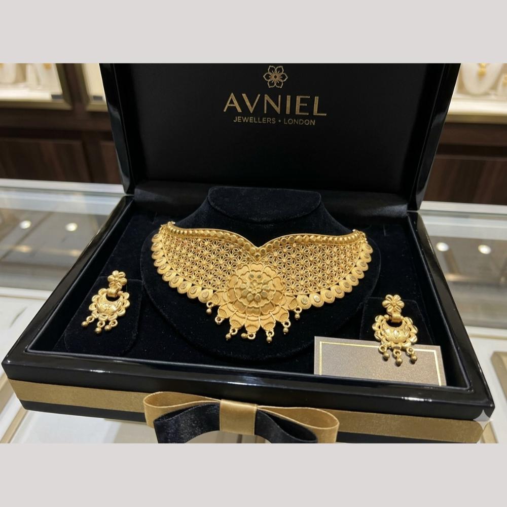 Kishi Jewels Traditional Gold Plated Choker Necklace Set (Pack of 6)