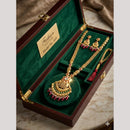 Kishi Jewels Traditional Gold Plated Pota Stone And Beads Necklace Set (Pack of 6)