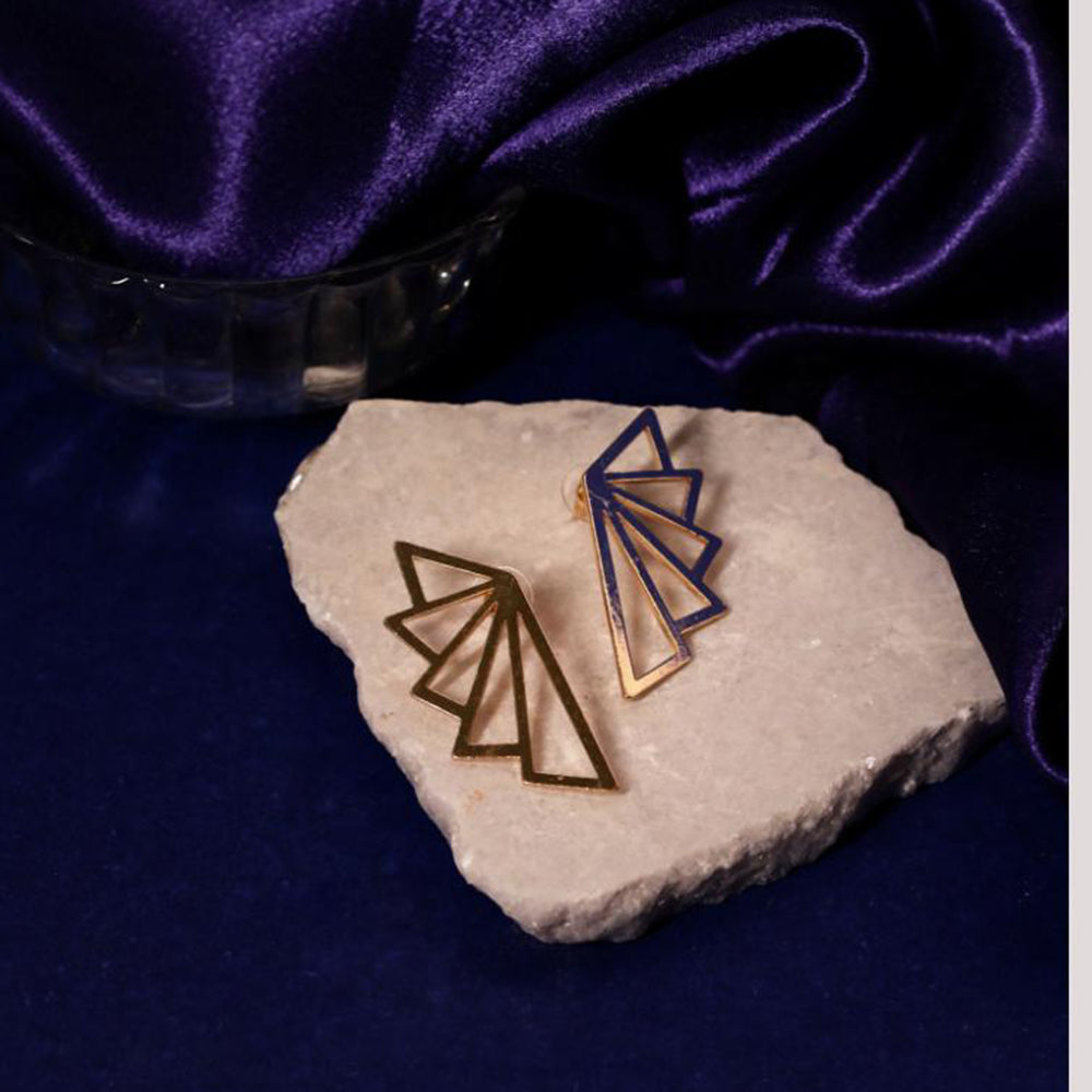 Viraasi Stylish Gold Plated Dangler Earrings