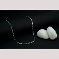 Viraasi Classic Silver Plated Chain For Men