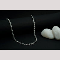 Viraasi Classic Silver Plated Chain For Men