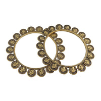 Urthn Traditional Oxidised Plated Bangles Set For Women
