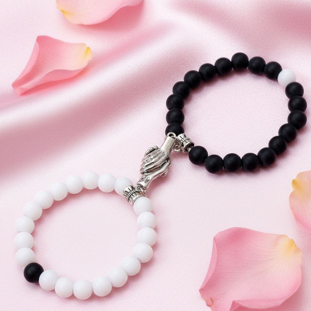 Urthn Eternal Bond Magnetic Couple Bracelet Set (Pack of  6)