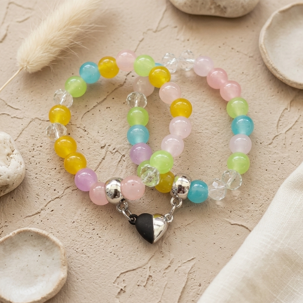 Urthn Eternal Bond Magnetic Couple Bracelet Set