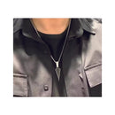 Urthn Silver  chain with Black Arrow Pendant for men (Pack Of 6)