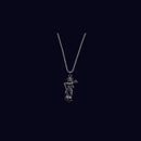 Urthn Silver Chain  Hanuman  Pendant for Men (Pack Of 6)