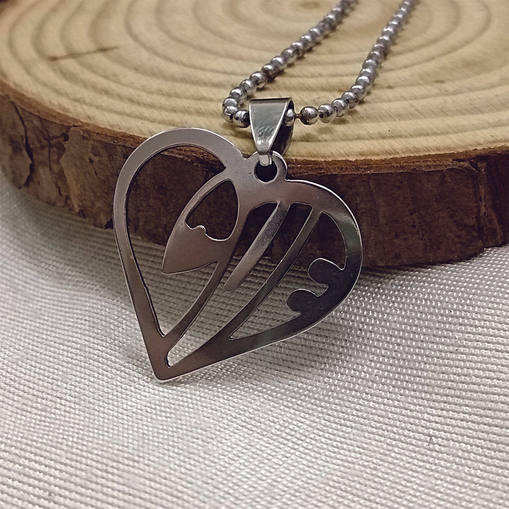 Urthn Heart Shaped Love Chain Pendant (Pack Of 6)