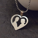 Urthn Couple Heart Shape Chain Pendant (Pack Of 6)