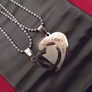 Urthn Heart Shape " I  LOVE YOU " Chain Pendant- 1404889 (Pack Of 6)