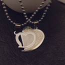 Urthn Heart Shape " I  LOVE YOU " Chain Pendant- 1404889 (Pack Of 6)
