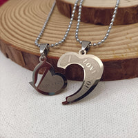 Urthn Heart Shape " I  LOVE YOU " Chain Pendant- 1404889 (Pack Of 6)