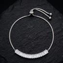 Urthn Silver Plated Crystal Stone Bracelet(Pack of 6)