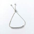 Urthn Silver Plated Crystal Stone Bracelet(Pack of 6)