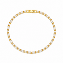Urthn Dazzling American Diamond Gold Plated Bracelet | Trendy Festive & Party Wear(Pack of 3)