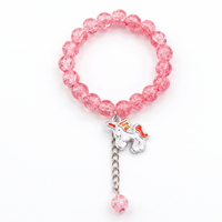 Urthn Crackle Beads And Charms Stylish Bracelets For Kids  (Set of 6)