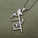 JewelMaze " Radhe " Chain Pendant With Ball Chain