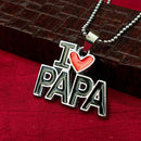 Urthn " I Love Papa " Chain Pendant For Men
