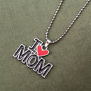 JewelMaze " I Love Mom " Chain Pendant