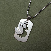 Urthn Dollar Symbol Chain Pendant For Men (Pack Of 6)