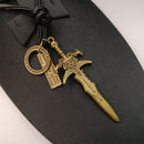 JewelMaze Sword Thread Pendent For Men