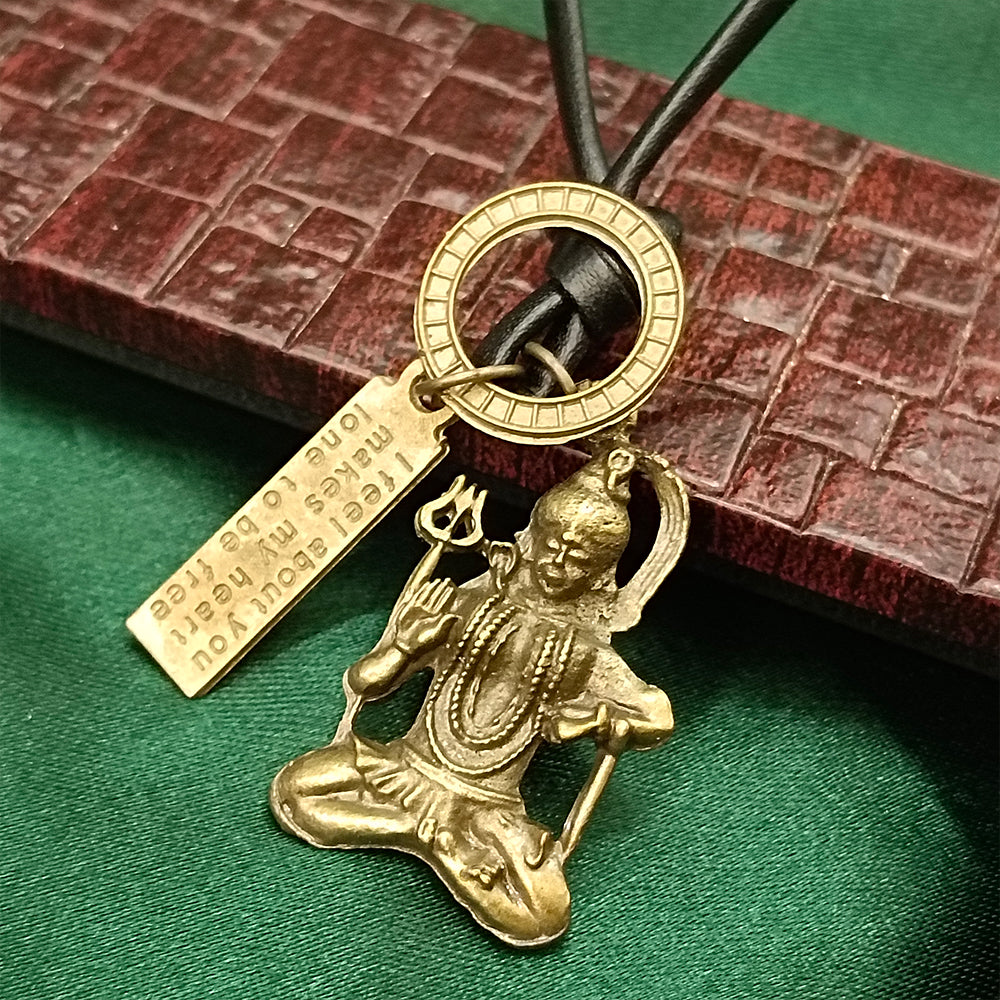 Urthn Shiva Mahadev Thread Pendent For Men