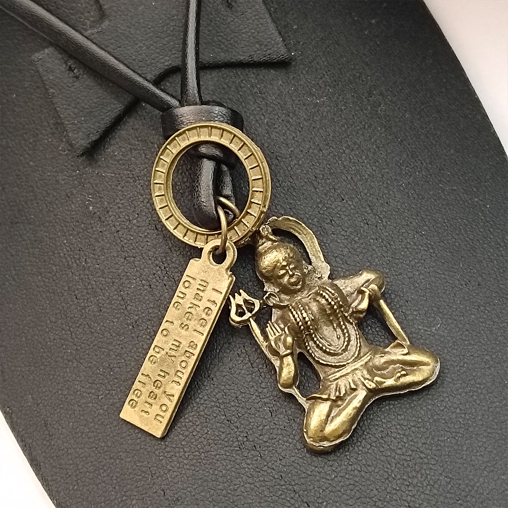 Urthn Shiva Mahadev Thread Pendent For Men (Pack Of 6)