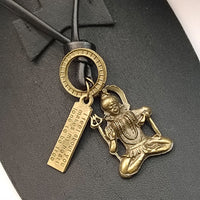 Urthn Shiva Mahadev Thread Pendent For Men (Pack Of 6)