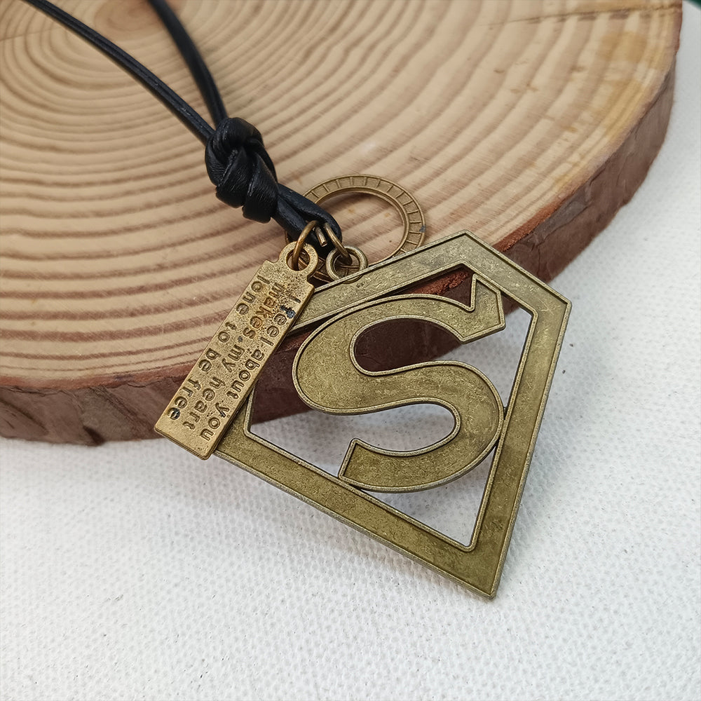JewelMaze Superhero Superman Thread Pendent For Men -1405231