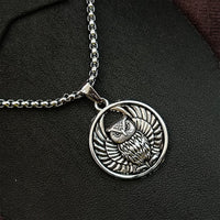 Urthn Owl Chain Pendant For Men