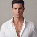 Urthn Spiritual Om Symbol Pendant Chain for Men (Pack Of 6)