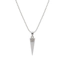 Urthn Stainless Steel Look Pointed Spike Pendant Chain (Pack Of 6)