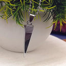 Urthn Stainless Steel Look Pointed Spike Pendant Chain (Pack Of 6)