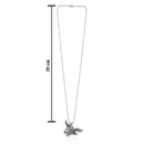 Urthn Flying Eagle Silver Finish Pendant Chain for Men (Pack Of 6)