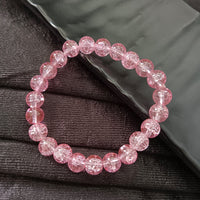 Urthn Crystal Crackle Glass Beads Stretch Bracelet