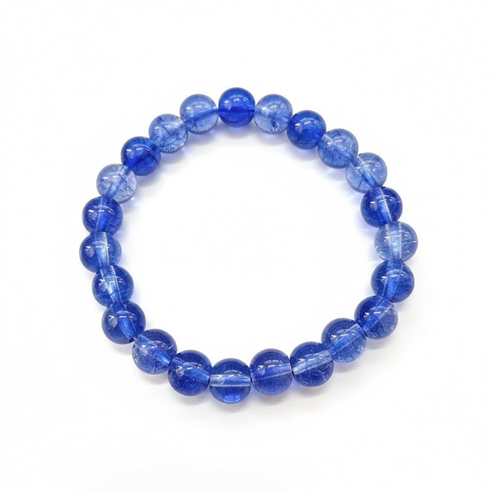 Urthn Adjustable Blue Beaded Wrist Bracelet